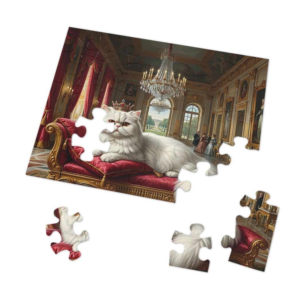 White Persian Royal Palace Jigsaw Puzzle