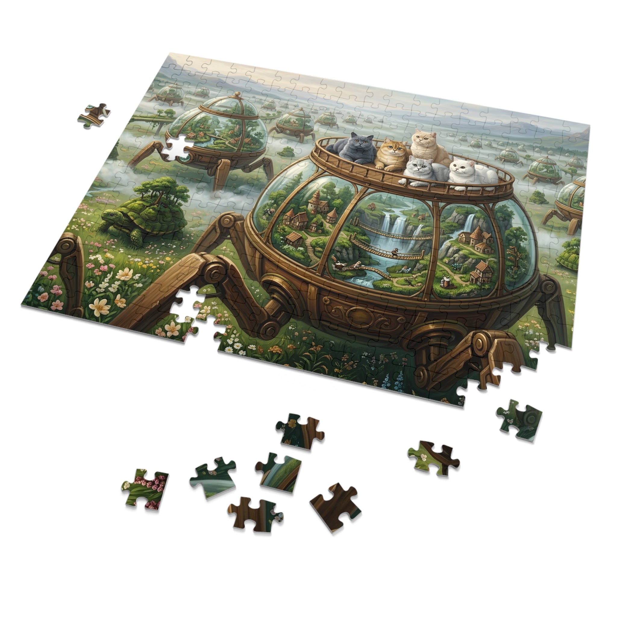 British Shorthair Cat Walking Terrarium Sanctuary Jigsaw Puzzle