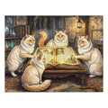 Flame Point Ragdoll Cats Spellbook Wizard Library Jigsaw Puzzle