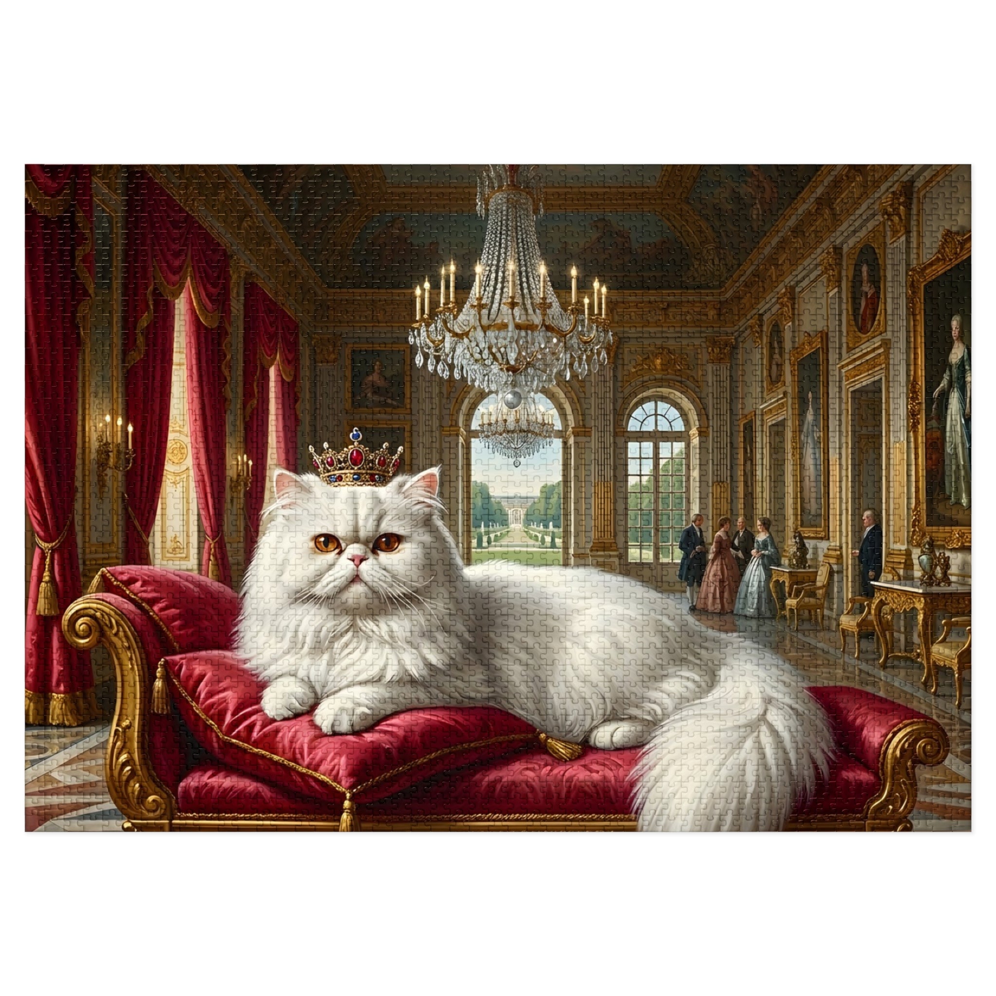 White Persian Royal Palace Jigsaw Puzzle