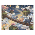 Sphynx Cat Floating Islands Lantern Bridge Jigsaw Puzzle