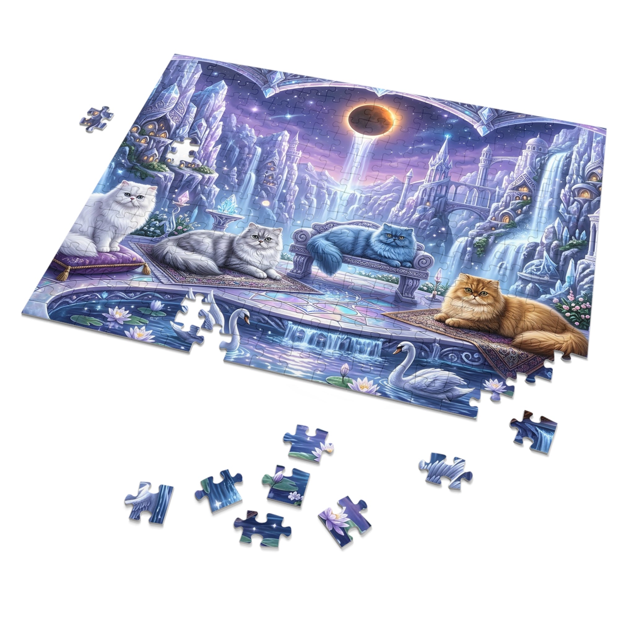 Persian Cat Solar Eclipse Palace Jigsaw Puzzle