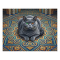 Blue British Shorthair Mosaic Tile Jigsaw Puzzle