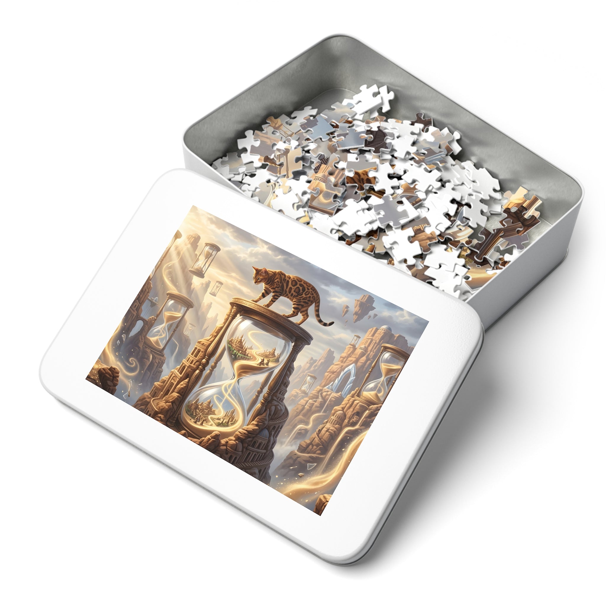 Bengal Cat Giant Hourglass Sand Canyon Jigsaw Puzzle