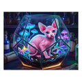 Pink Sphynx Terrarium Magic Potions Jigsaw Puzzle