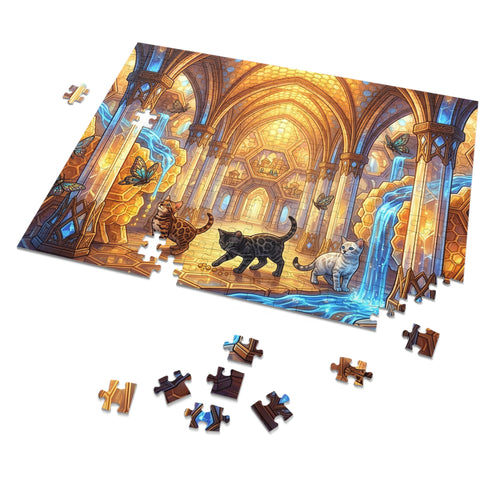 Bengal Kitten Honeycomb Palace Jigsaw Puzzle