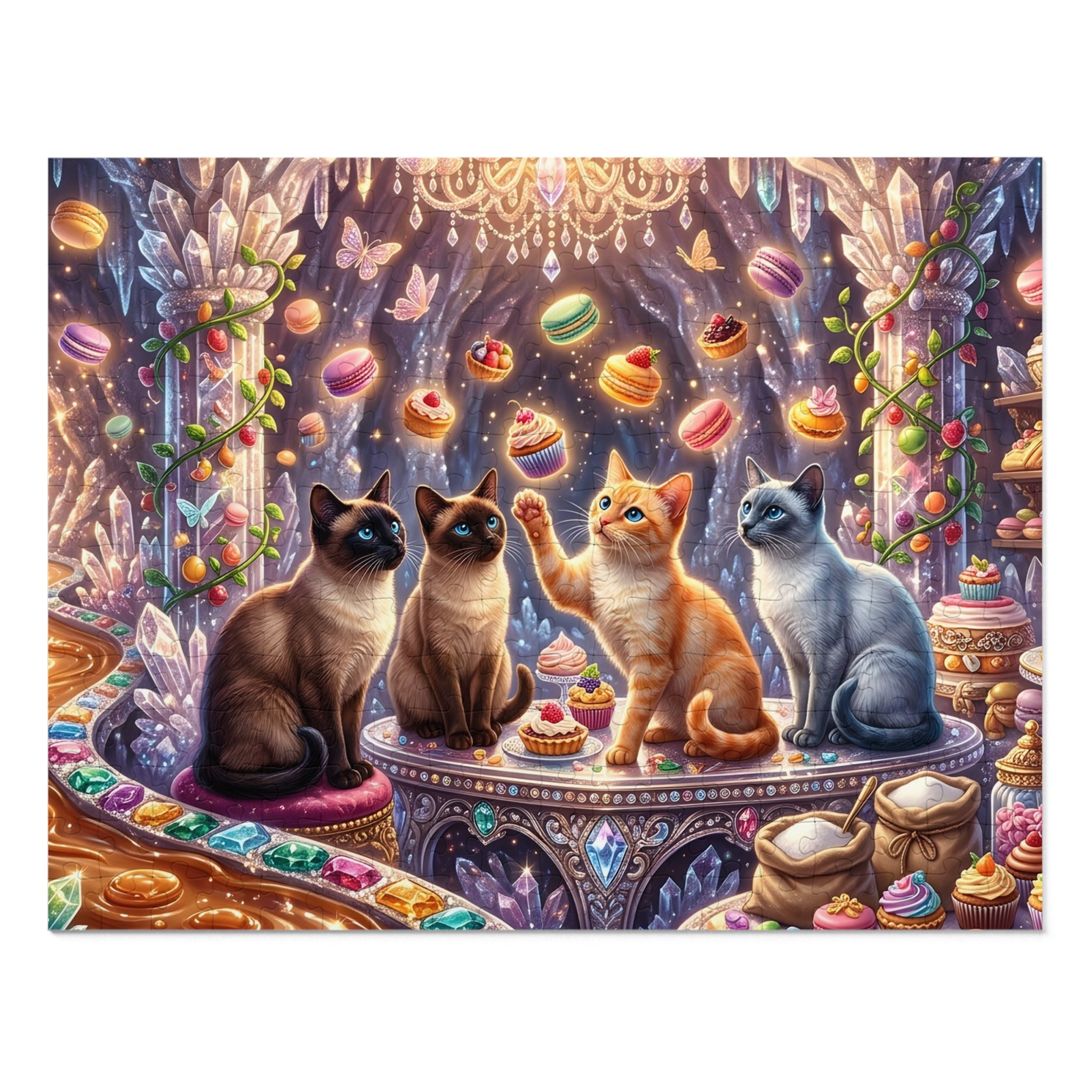 Multicolor Siamese Crystal Dessert Cavern Jigsaw Puzzle