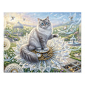 Ragdoll Cat Steampunk Clockwork Dandelion Garden Jigsaw Puzzle