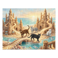 Bengal Cat Sandcastle Kingdom Jigsaw Puzzle