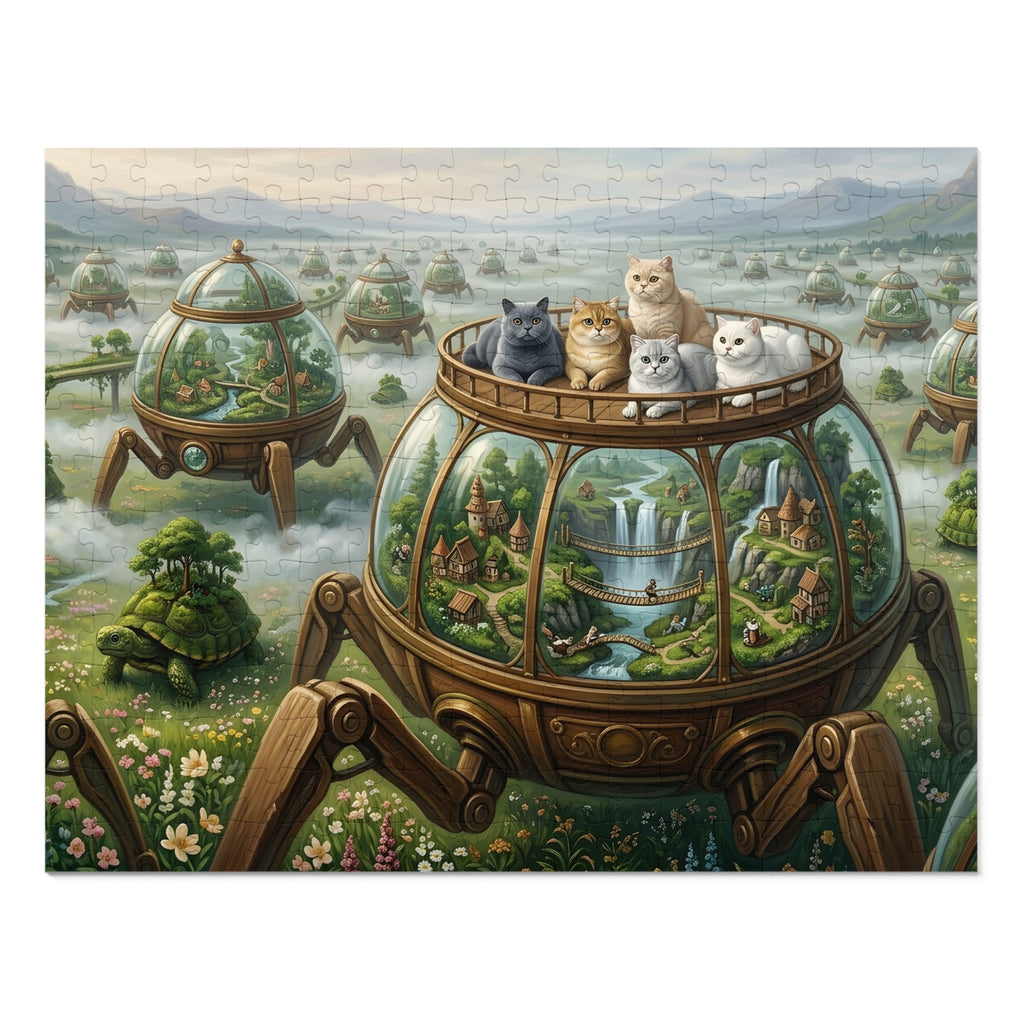 British Shorthair Cat Walking Terrarium Sanctuary Jigsaw Puzzle
