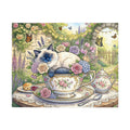Blue Point Ragdoll Teacup Garden Party Jigsaw Puzzle