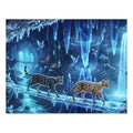 Bengal Cat Ice Cavern Crystal Bridge Jigsaw Puzzle