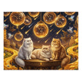 Persian Cat Celestial Honeycomb Observatory Jigsaw Puzzle