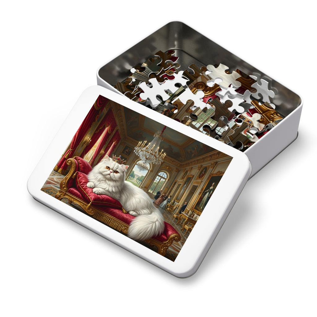 White Persian Royal Palace Jigsaw Puzzle