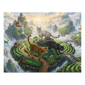 Bengal Cat Floating Tea Plantation Terraces Jigsaw Puzzle