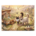Ragdoll Cat Enchanted Music Box Garden Jigsaw Puzzle