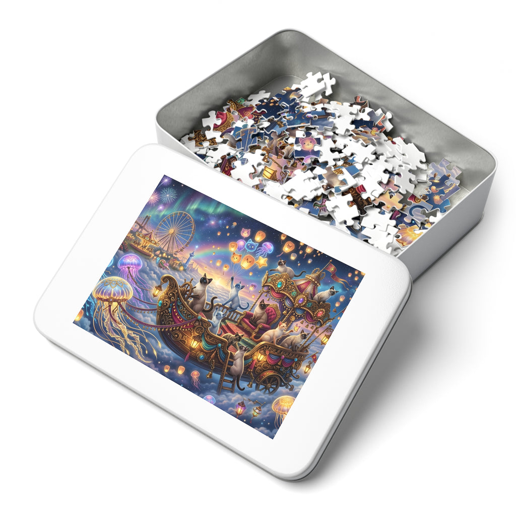 Siamese Celestial Carnival Airship Jigsaw Puzzle
