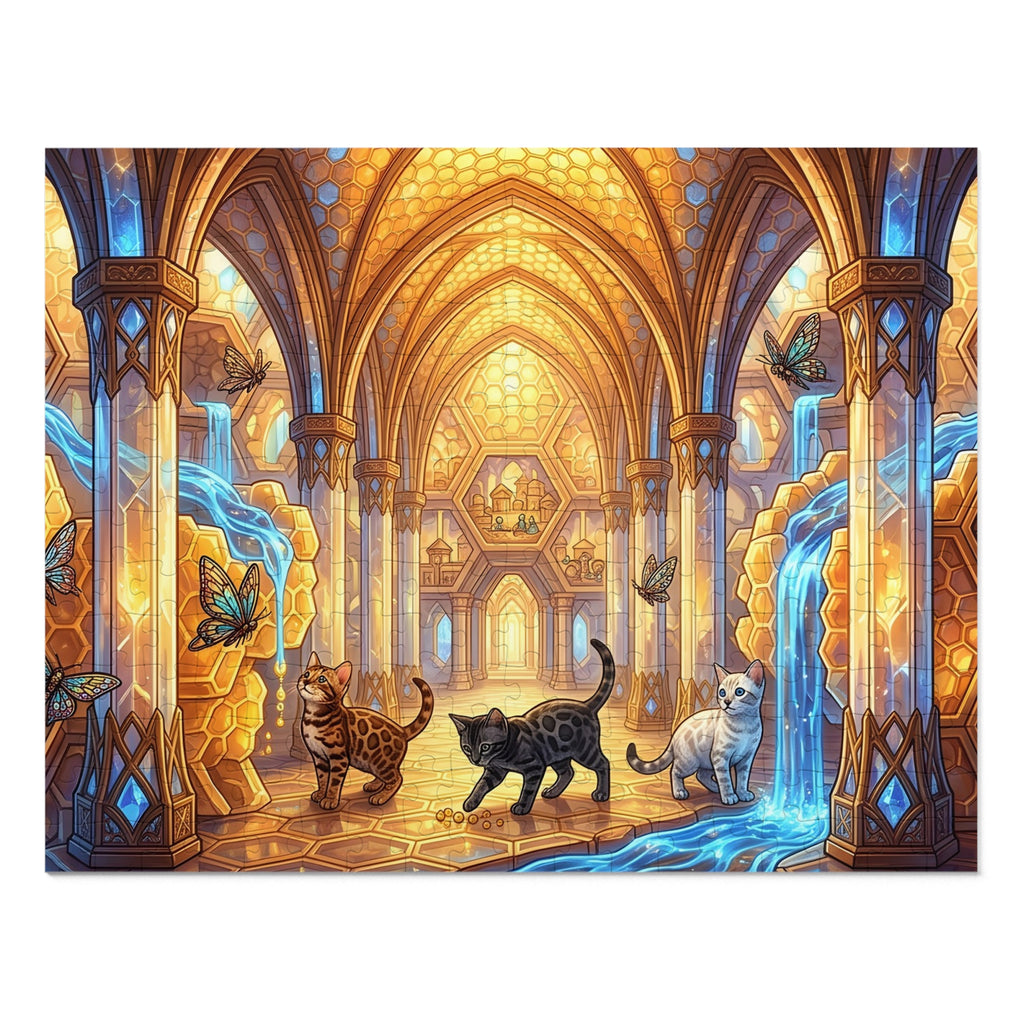 Bengal Kitten Honeycomb Palace Jigsaw Puzzle