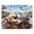 Ragdoll Cat Floating Pagoda Temple Kite Sky Jigsaw Puzzle