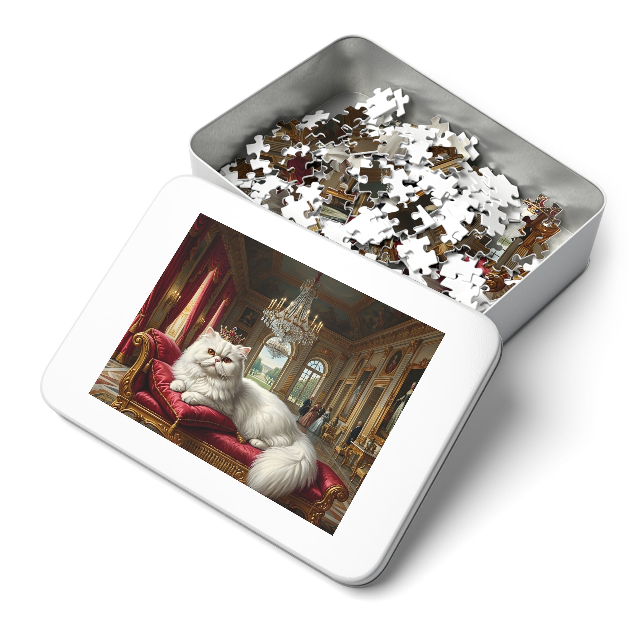 White Persian Royal Palace Jigsaw Puzzle