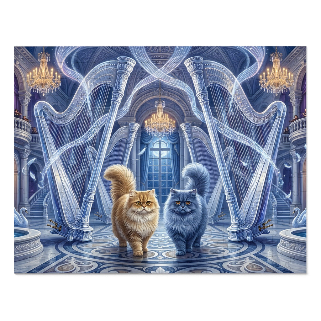 Persian Cat Celestial Harp Grand Palace Ballroom Jigsaw Puzzle