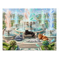 Persian Cat Magical Feather Fountains Palace Garden Jigsaw Puzzle