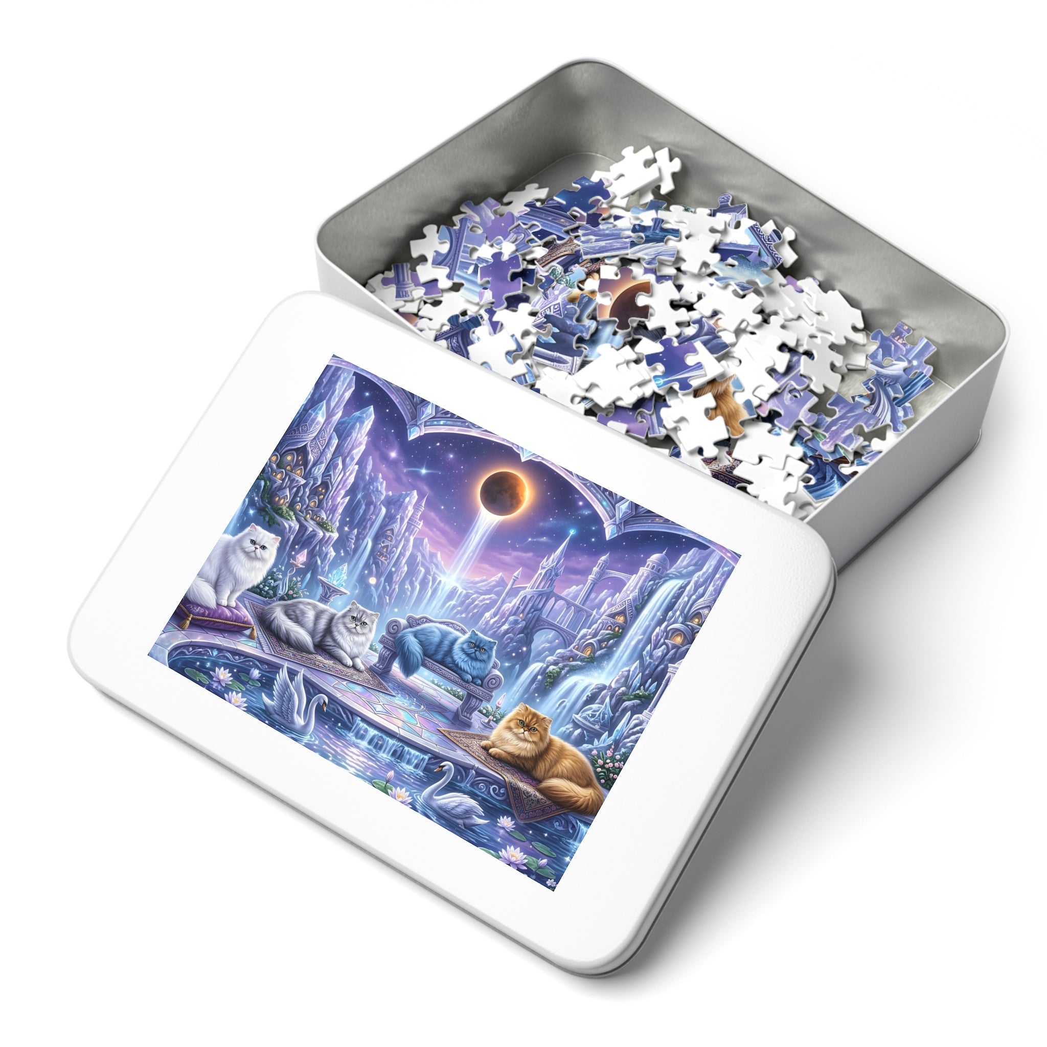 Persian Cat Solar Eclipse Palace Jigsaw Puzzle