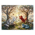 Persian Cat Glass Orb Tree Sanctuary Jigsaw Puzzle