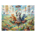 American Shorthair Kitten Wind Chime Valley Jigsaw Puzzle