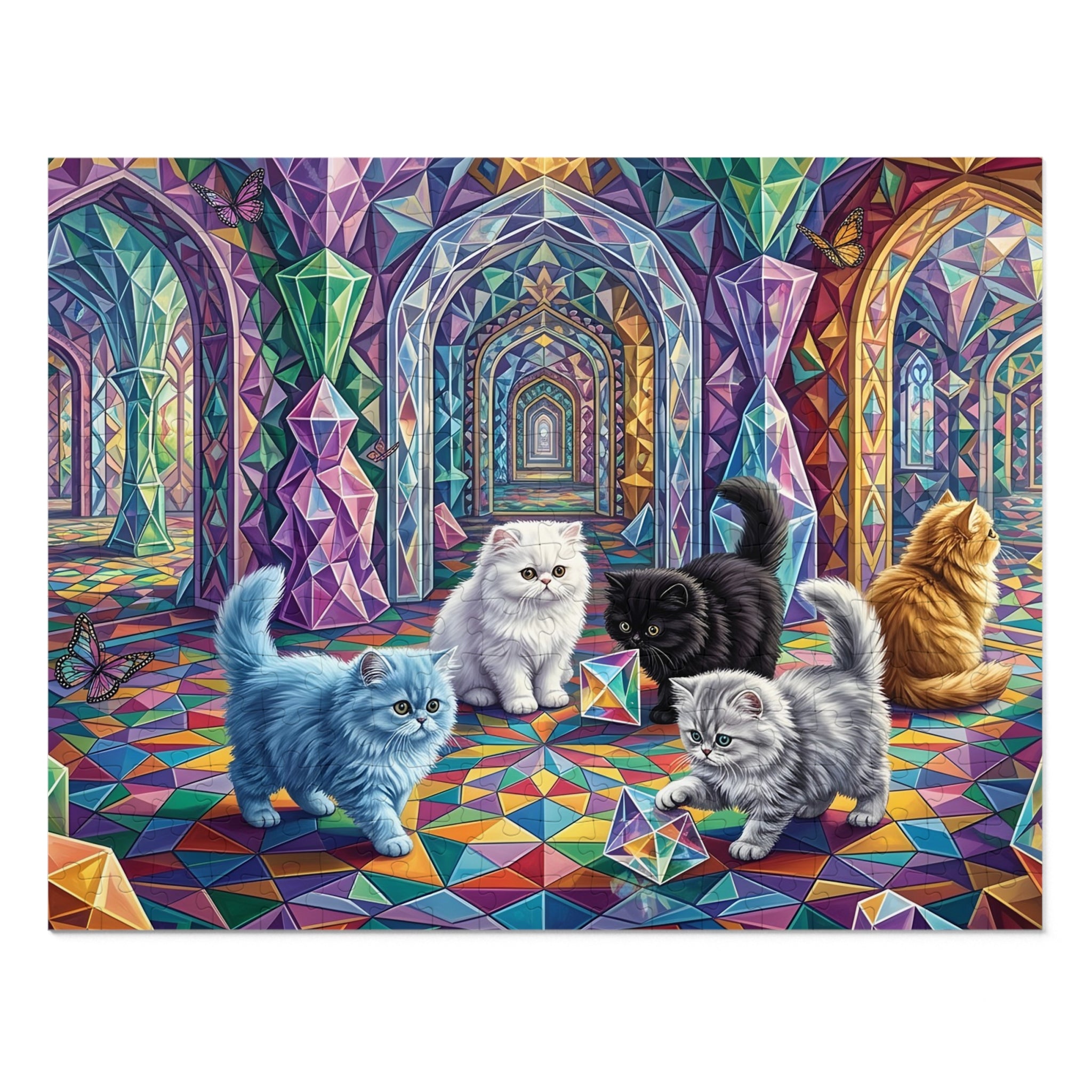 Persian Kitten Crystal Prism Palace Jigsaw Puzzle