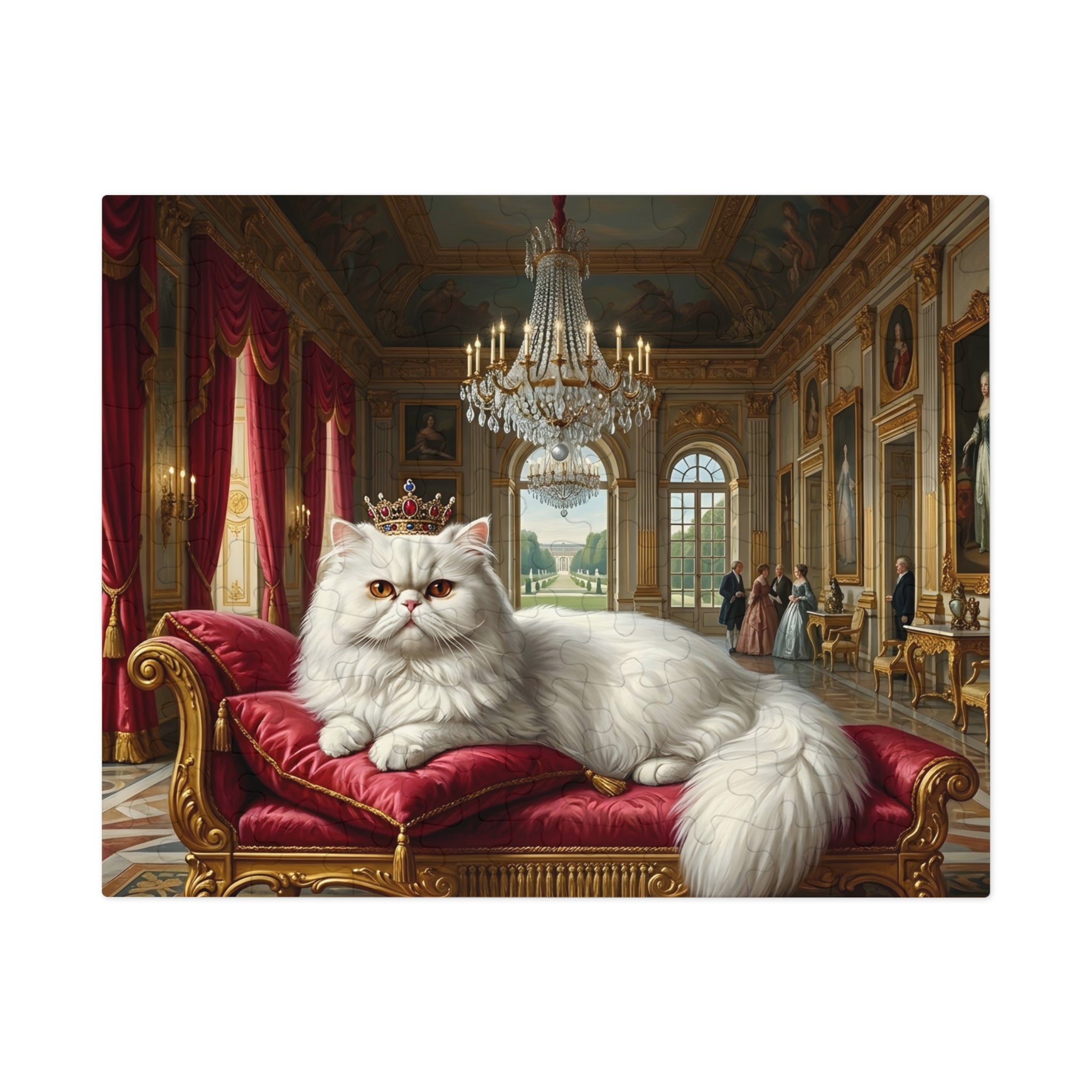 White Persian Royal Palace Jigsaw Puzzle