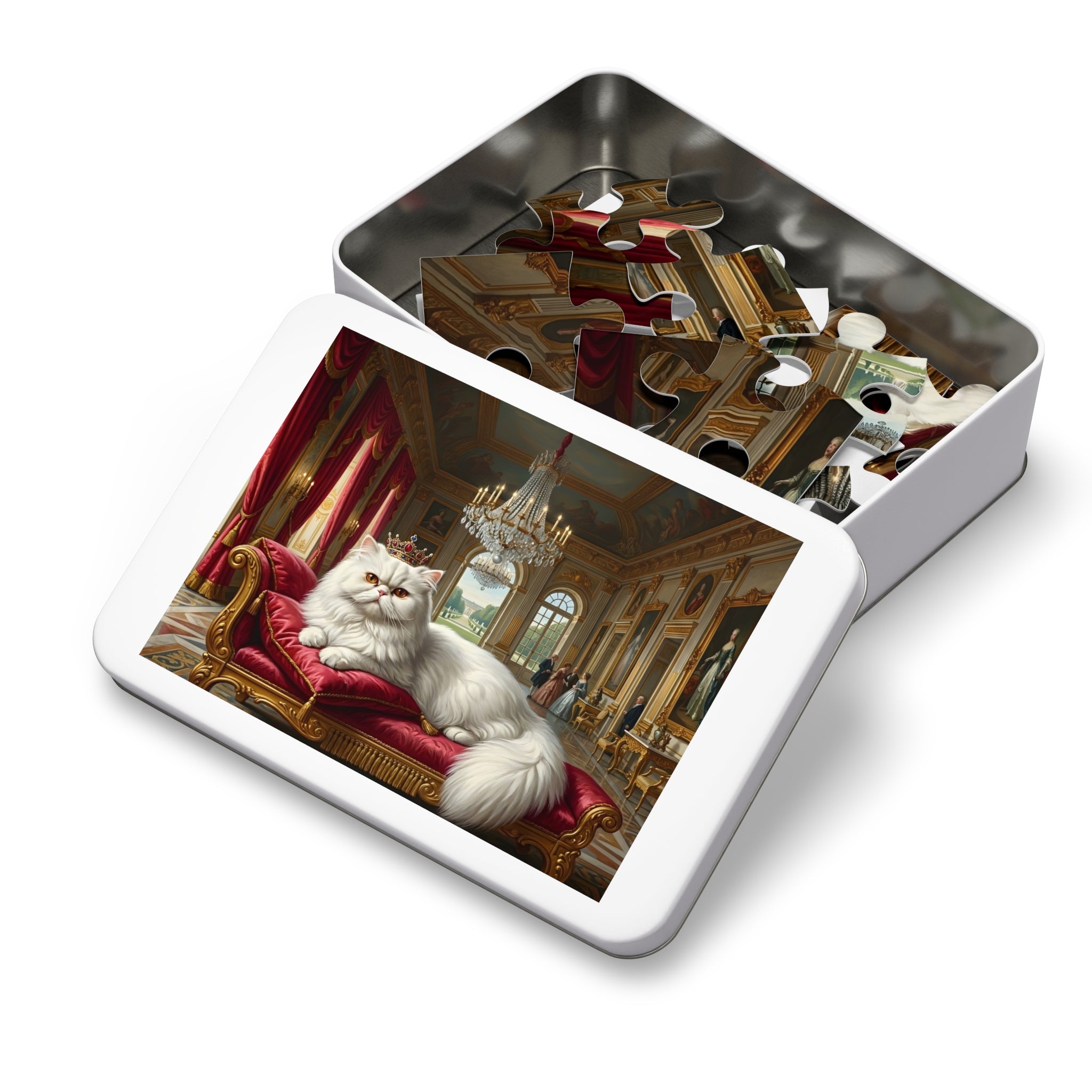 White Persian Royal Palace Jigsaw Puzzle