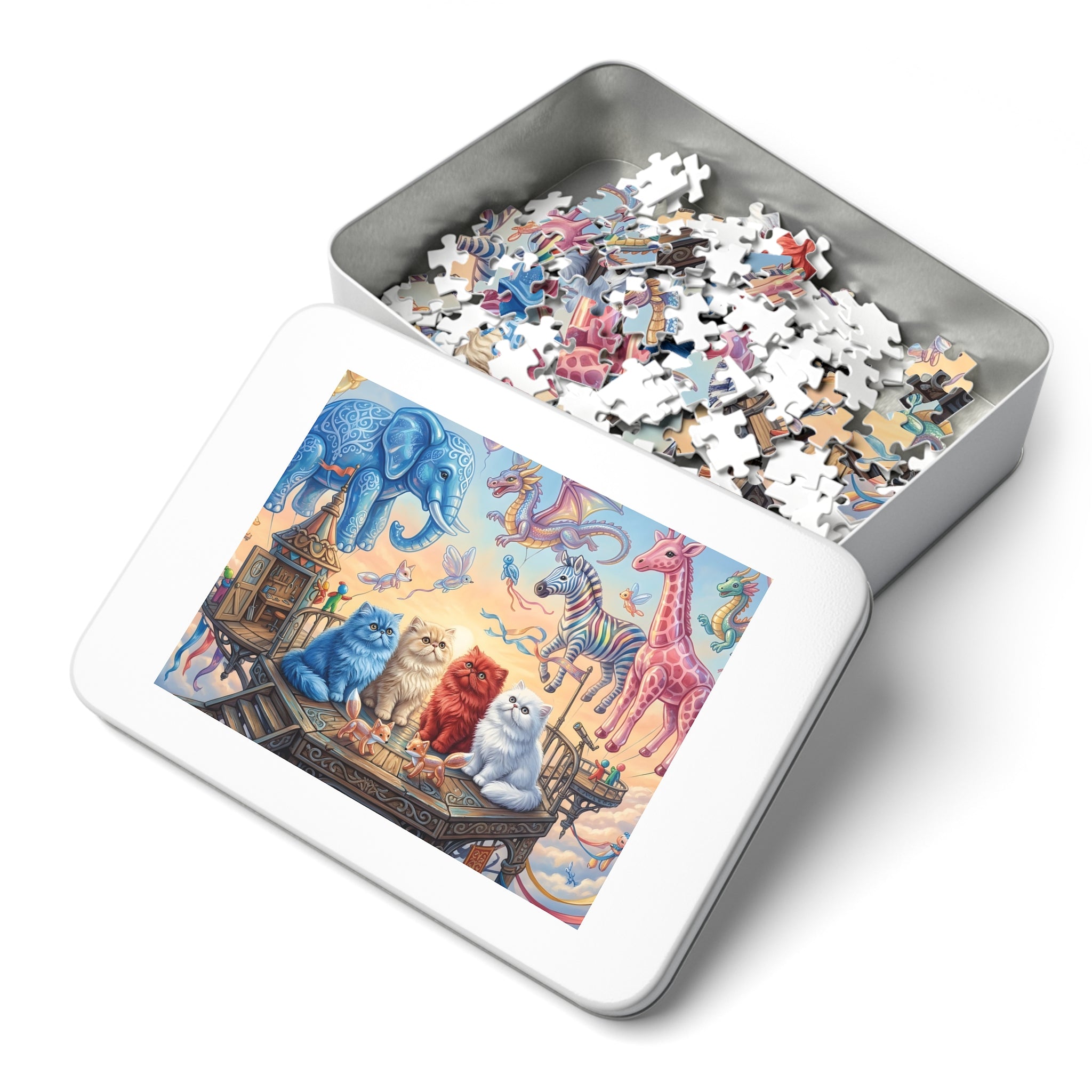 Persian Kitten Sky Parade Lookout Jigsaw Puzzle