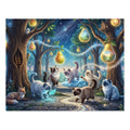 Ragdoll Kitten Enchanted Pear Lantern Forest Jigsaw Puzzle