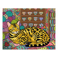 Glittery Gold Bengal Craft Room Jigsaw Puzzle