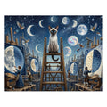 Siamese Cat Lunar Observatory Studio Jigsaw Puzzle