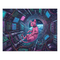 Pink Sphynx Spaceship Control Room Jigsaw Puzzle