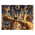 British Shorthair Cat Cosmic Hourglass Citadel Jigsaw Puzzle