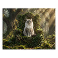 Seal Lynx Point Ragdoll Mossy Forest Throne Jigsaw Puzzle