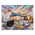 Persian Patchwork Quilt Sky Aurora Jigsaw Puzzle