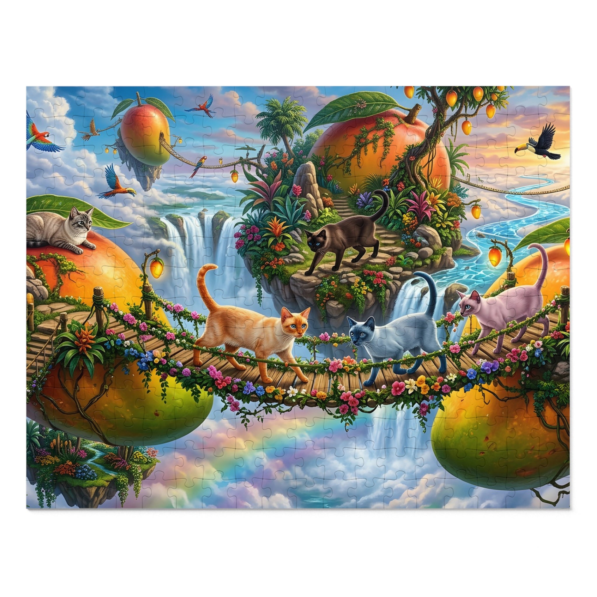 Siamese Tropical Mango Paradise Jigsaw Puzzle
