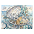 Persian Kitten Crystal Seashell Haven Jigsaw Puzzle