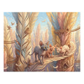Sphynx Kitten Feather Forest Haven Jigsaw Puzzle