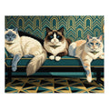 Ragdoll Cats Art Deco Sofa Jigsaw Puzzle