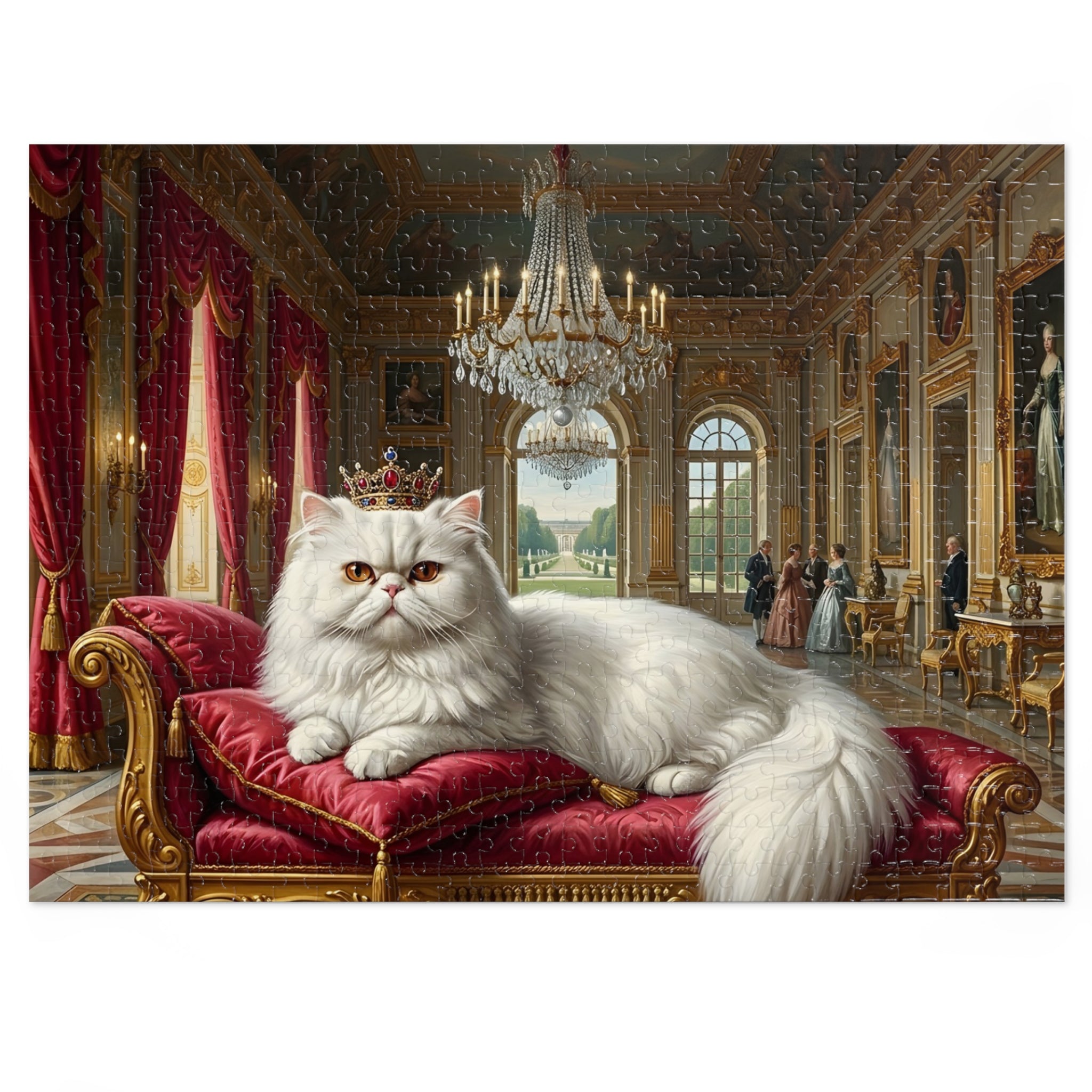 White Persian Royal Palace Jigsaw Puzzle