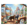 American Shorthair Cat Desert Biosphere Terrarium Canyon Jigsaw Puzzle