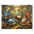 Siamese Steampunk Butterfly Conservatory Jigsaw Puzzle