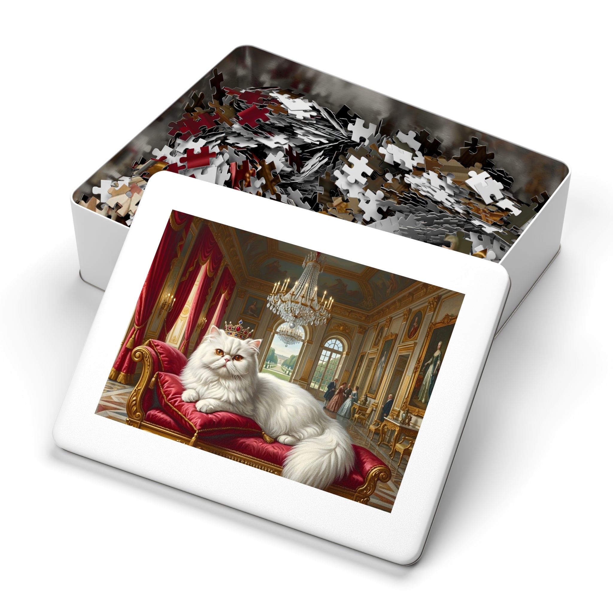 White Persian Royal Palace Jigsaw Puzzle