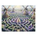 British Shorthair Lavender Maze Windmill Jigsaw Puzzle