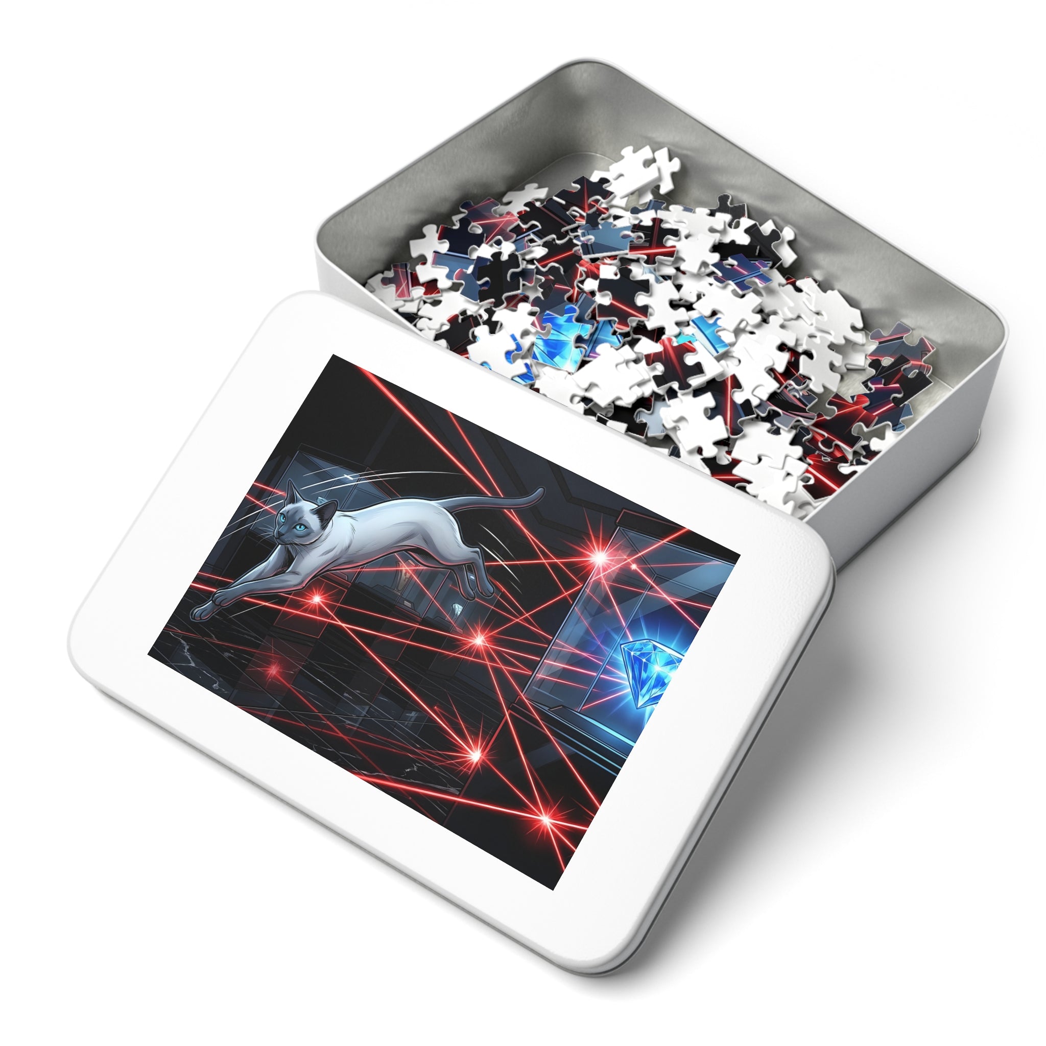 Blue Point Siamese Laser Heist Jigsaw Puzzle